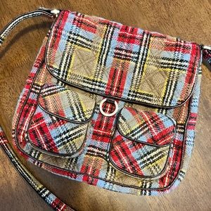 Vera Bradley Highland Patchwork Wool Plaid Crossbody